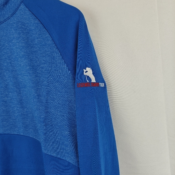FootJoy Nwt Heather Block Half-Zip Mid-Layer Women In Royal Blue Size Small - Picture 4 of 10
